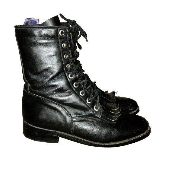 Circle A Paddock Boots Womens 5 1/2 M Black Leather Riding Equestrian - Picture 11 of 15